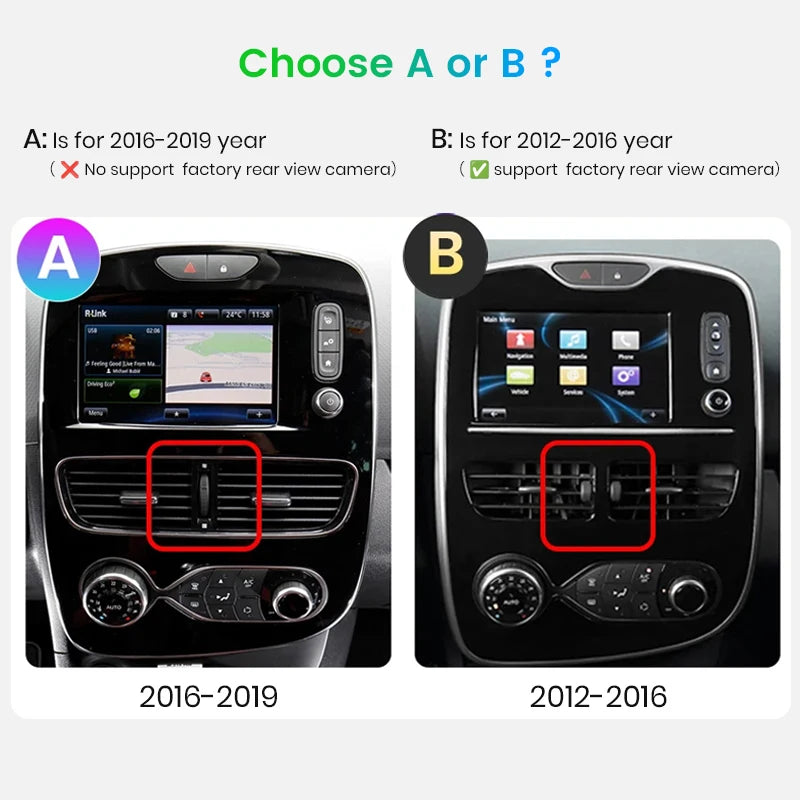 Renault CLIO 4 : Écran Autoradio CarPlay sans Fil – Compatibilité iPhone & Android