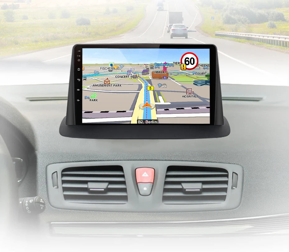 Renault MEGANE 3 : Écran Autoradio CarPlay sans Fil – Compatibilité iPhone & Android