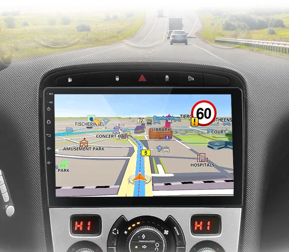 Peugeot 308 308SW 408 : Écran Autoradio CarPlay sans Fil – Compatibilité iPhone & Android