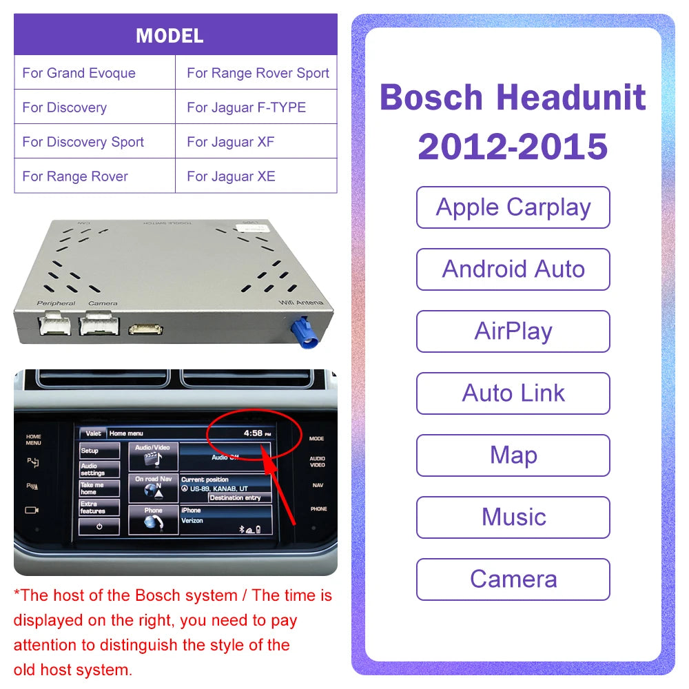 Boitier CARPLAY Land Rover/Jaguar/Range Rover/Evoque/Discovery 2012-18