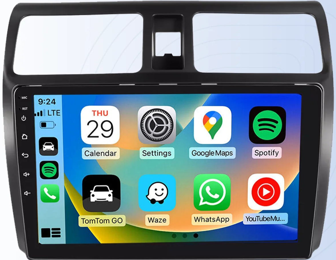 Susuki SWIFT 2003-10 : Écran Autoradio CarPlay sans Fil – Compatibilité iPhone & Android