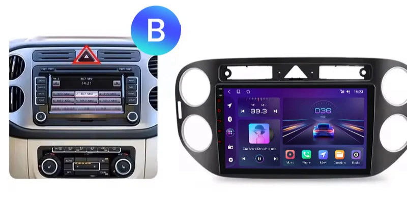 TIGUAN 2006 - 2016 : Écran Autoradio CarPlay sans Fil – Compatibilité iPhone & Android