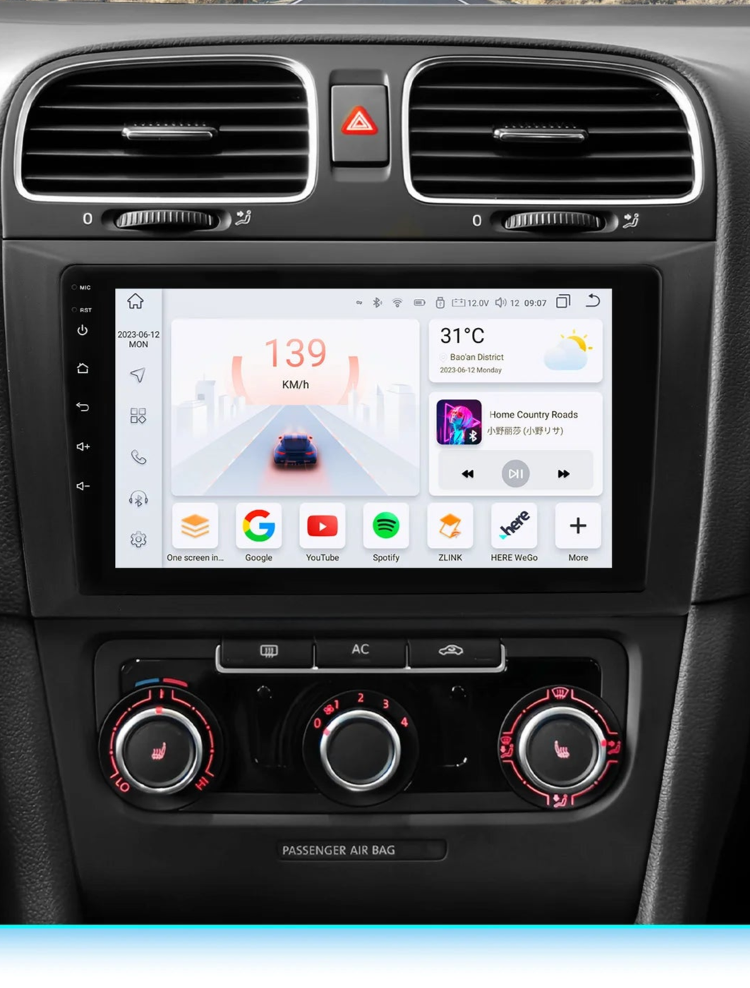 VW Golf 6 : Écran Autoradio CarPlay sans Fil – Compatibilité iPhone & Android